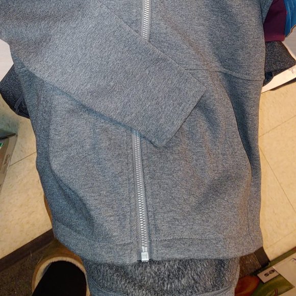 SKECHERS Women Performance Go Walk Full Zip Fleece-Lined Jacket--Charcoal - Picture 7 of 9